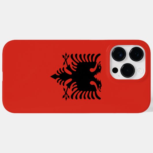 Albanese vlag Case-Mate iPhone case (Achterkant (horizontaal))