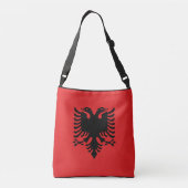 Albanese vlag crossbody tas (Achterkant)