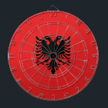 Albanese vlag dartbord<br><div class="desc">Albanese vlag</div>