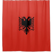 Albanese vlag douchegordijn (Voorkant)