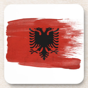 Albanese vlag drankjes onderzetter