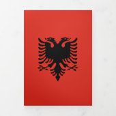 Albanese vlag drieluik kaart (Cover)
