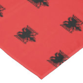 Albanese vlag en Albanese eettafel /decor Tafelkleed (Gekanteld)