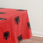 Albanese vlag en Albanese eettafel /decor Tafelkleed (Voorbeeld)