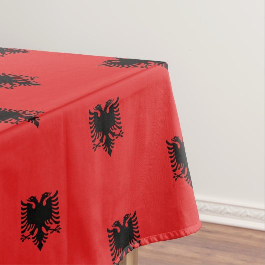 Albanese vlag en Albanese eettafel /decor Tafelkleed (Voorbeeld)