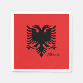 Albanese vlag en Albanië partij mode / sport Servet (Voorkant)