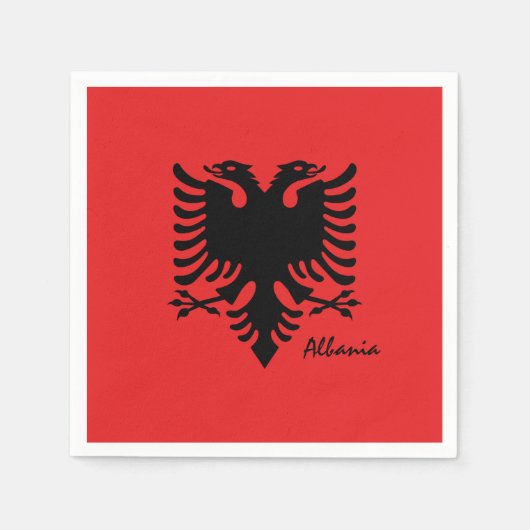 Albanese vlag en Albanië partij mode / sport Servet (Voorkant)
