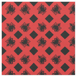 Albanese vlag en Albanië Trendy Fabric/mode Stof