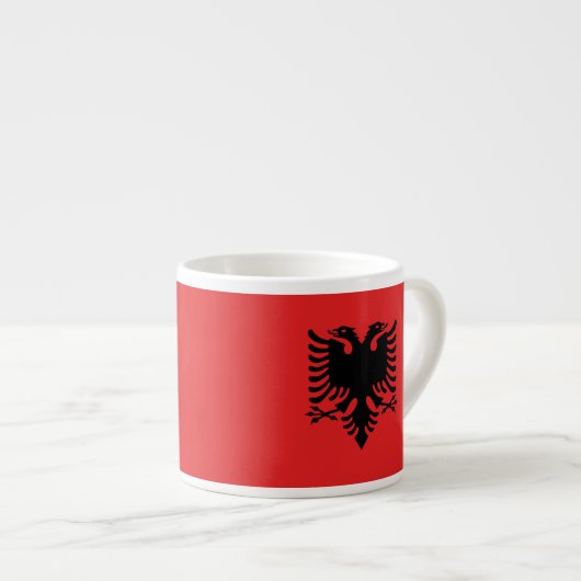 Albanese vlag espresso kop (Voorkant rechts)
