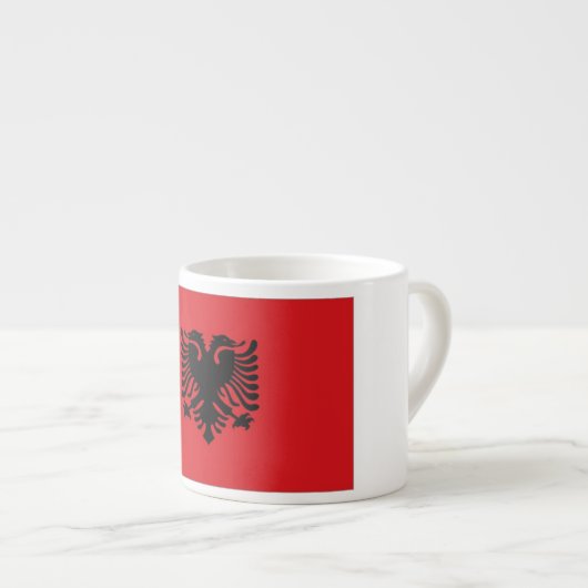 Albanese vlag espresso kop (Voorkant rechts)