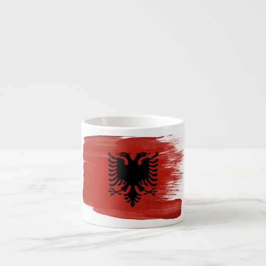 Albanese vlag espresso kop (Voorkant)