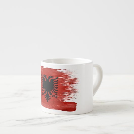 Albanese vlag espresso kop (Voorkant rechts)