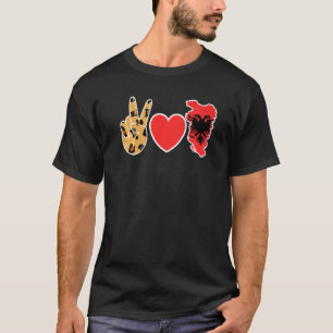 Albanese vlag Familie Root Pride Land Vrede Liefde T-shirt