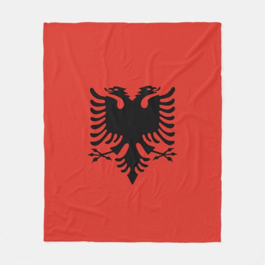 Albanese vlag fleece deken (Voorkant)