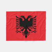 Albanese vlag fleece deken (Voorkant (Horizontaal))