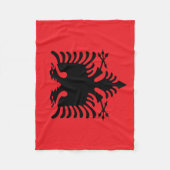 Albanese vlag fleece deken (Voorkant)