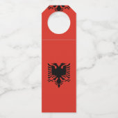 Albanese vlag flessenhanger (Achterkant)