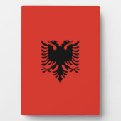 Albanese vlag fotoplaat (voorkant)