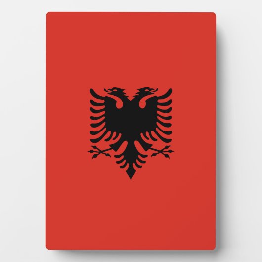 Albanese vlag fotoplaat (voorkant)