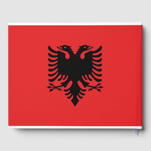 Albanese vlag gastenboek (Achterkant)