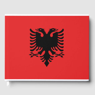 Albanese vlag gastenboek