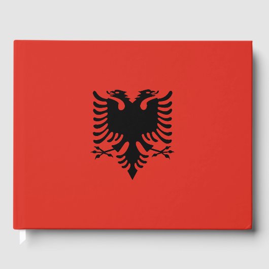 Albanese vlag gastenboek (Voorkant)