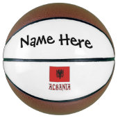 Albanese vlag gepersonaliseerd basketbal (Voorkant)