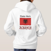 Albanese vlag gepersonaliseerd hoodie (Achterkant)