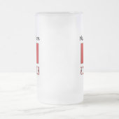 Albanese vlag gepersonaliseerd matglas bierpul (Center)