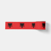 Albanese vlag grosgrain lint (Voorkant)
