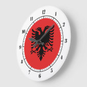 Albanese vlag grote klok (Hoek)