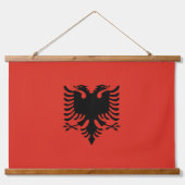 Albanese vlag hangend wandkleed (Voorkant 2)