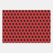 Albanese vlag, hart en Albanese Mode / gift set Inpakpapier Vel (Voorkant 2)