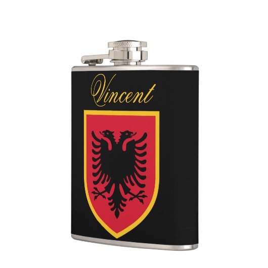 Albanese vlag heupfles (Links)