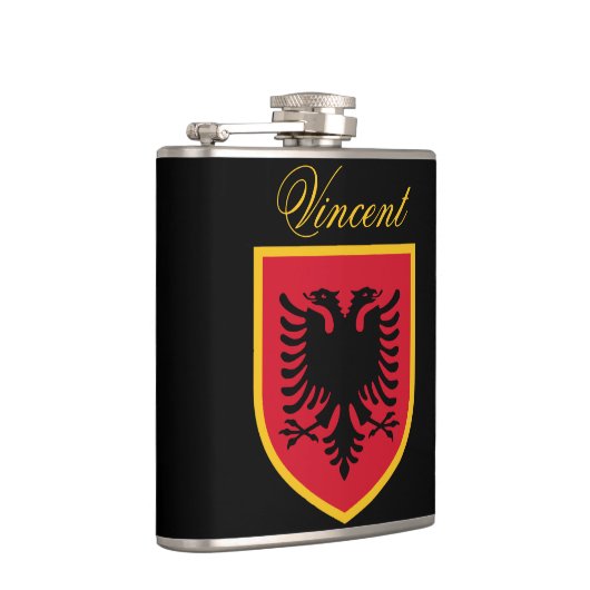 Albanese vlag heupfles (Rechts)