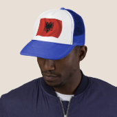 Albanese Vlag Hoed Trucker Pet (In situ)