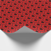 Albanese vlag Honeycomb Wrapping Paper Cadeaupapier (Hoek)