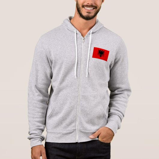 Albanese vlag hoodie (Voorkant)