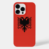 Albanese vlag iPhone hoesje (Achterkant)