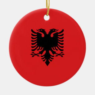 Albanese vlag keramisch ornament