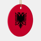 Albanese vlag keramisch ornament (Rechts)