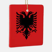 Albanese vlag keramisch ornament (Rechts)