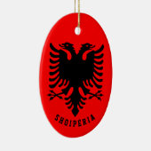 Albanese vlag keramisch ornament (Rechts)