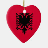 Albanese vlag keramisch ornament (Rechts)