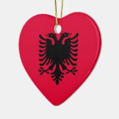 Albanese vlag keramisch ornament (Links)