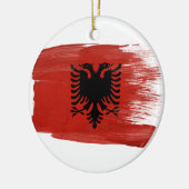 Albanese vlag keramisch ornament (Links)