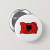 Albanese Vlag Knop Ronde Button 5,7 Cm (Voorkant /achterkant)
