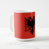 Albanese vlag koffiemok (Voorkant links)