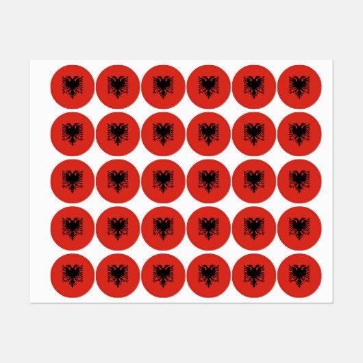 Albanese vlag labels (Vel)