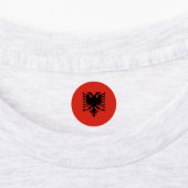 Albanese vlag labels (Aangebracht)